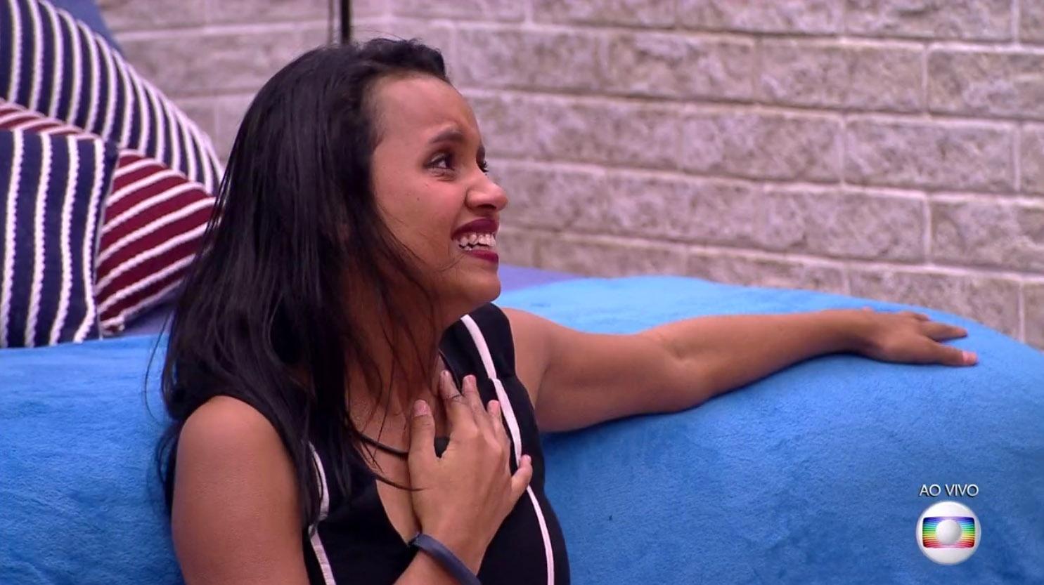 Gleici descobre que não foi eliminada do "BBB18" - Reprodução/TvGlobo