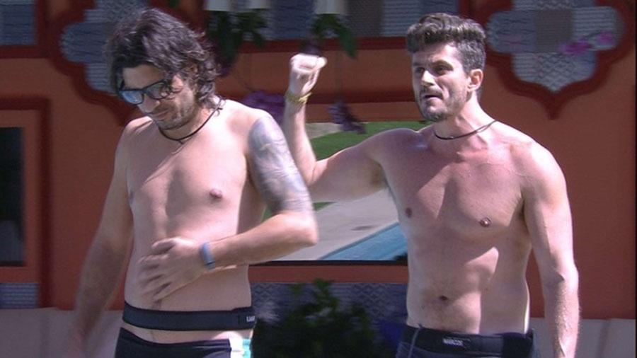 Marcos disse que polícia foi ao "BBB" cobrar Ilmar por pensão; advogado do brother nega - Reprodução/TVGlobo