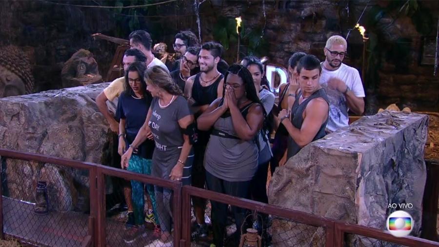 Participantes do "BBB17" participam da segunda prova do líder - Reprodução/TV Globo