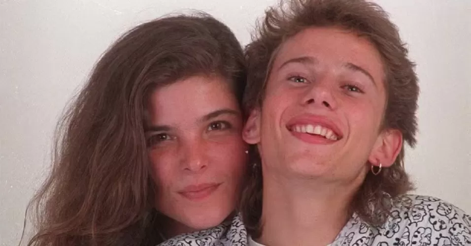 Cristiana Oliveira e Rafael Ilha nos anos de 1990