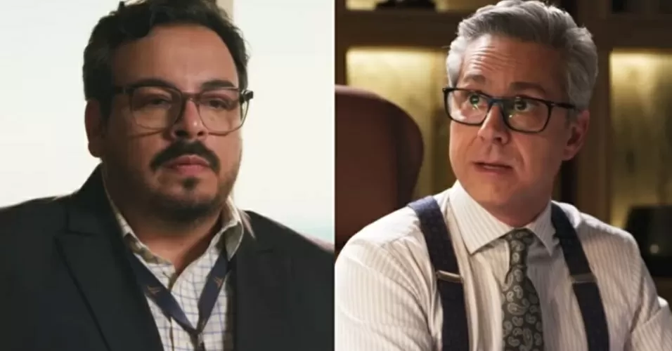 Luís Lobianco e Alexandre Nero em cena da novela Vale Tudo, que a Globo exibe às 21h