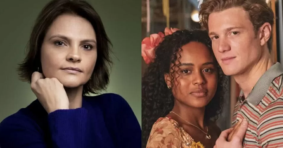 À esquerda, Alessandra Poggi; à direita, Duda Santos e Pedro Novaes em Garota do Momento