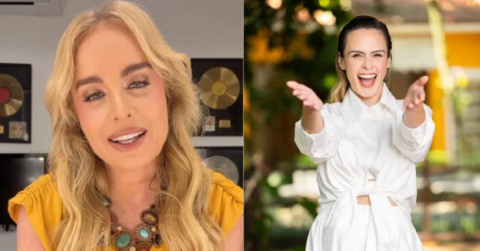 Angélica e Ana Paula Renault em montagem