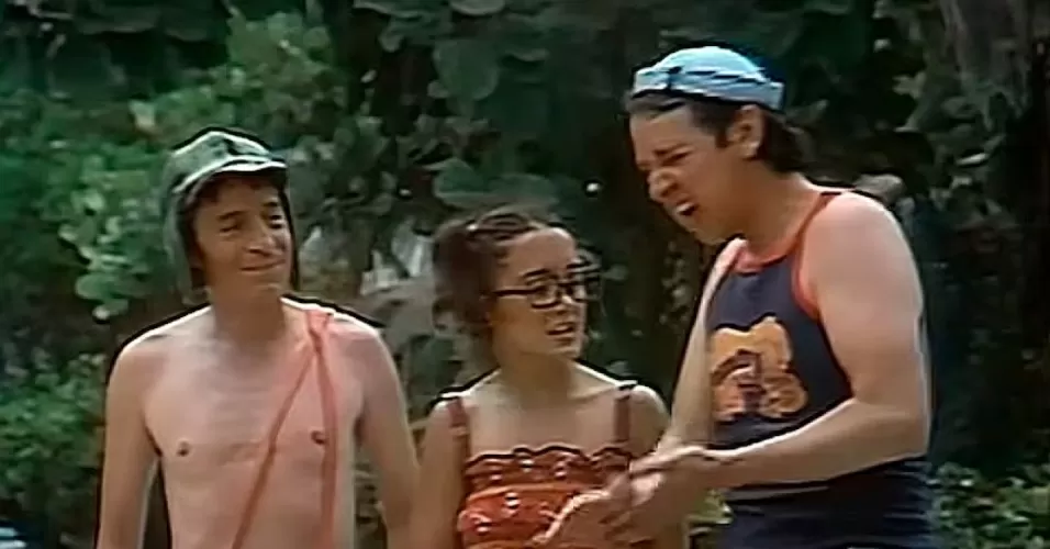 Cena do episódio de Chaves em Acapulco