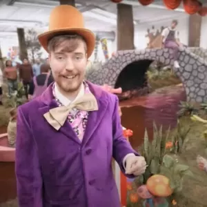 MrBeast como Willy Wonka
