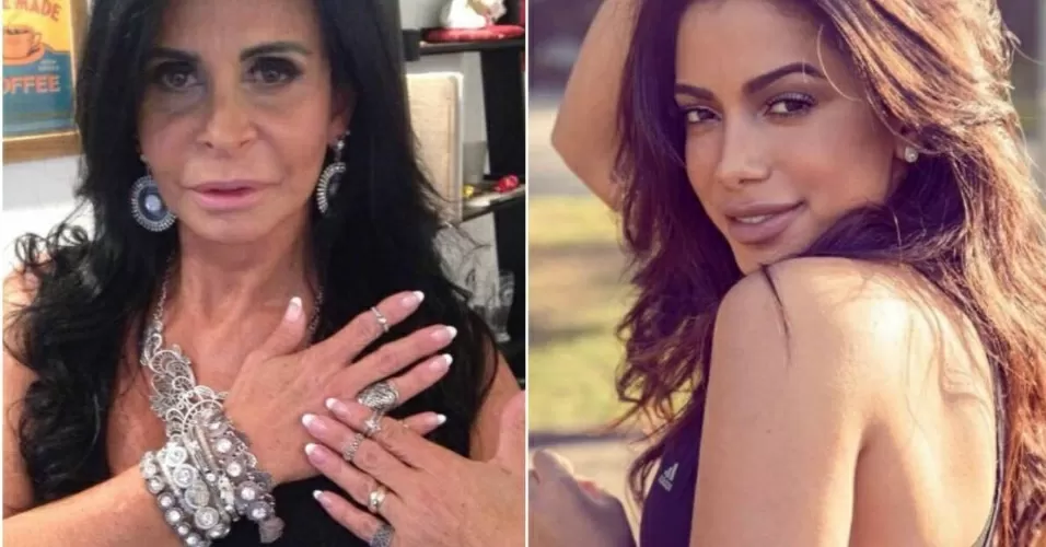 Gretchen e Anitta em foto montagem