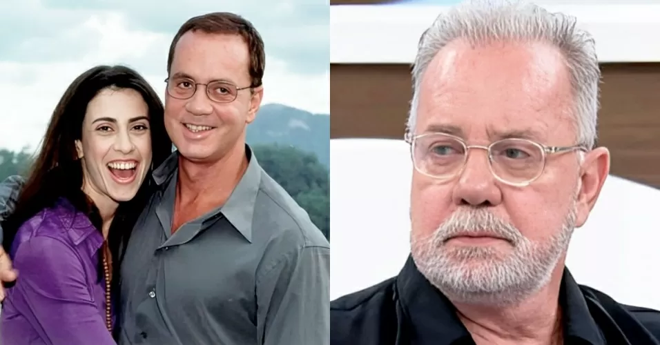 Luiz Fernando Guimarães em Os Normais e em imagem recente