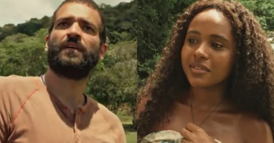 Humberto Carrão e Duda Santos em Renascer