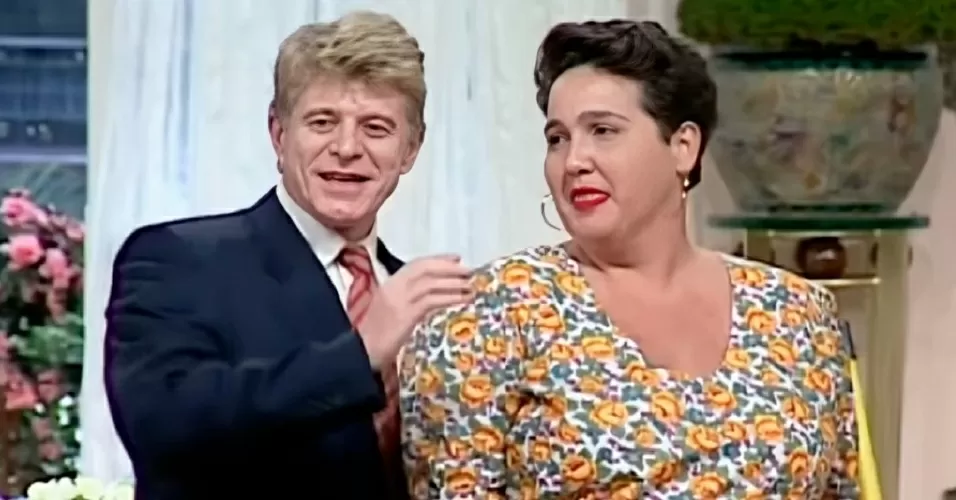 Miguel Falabella e Cláudia Jimenez no Sai de Baixo