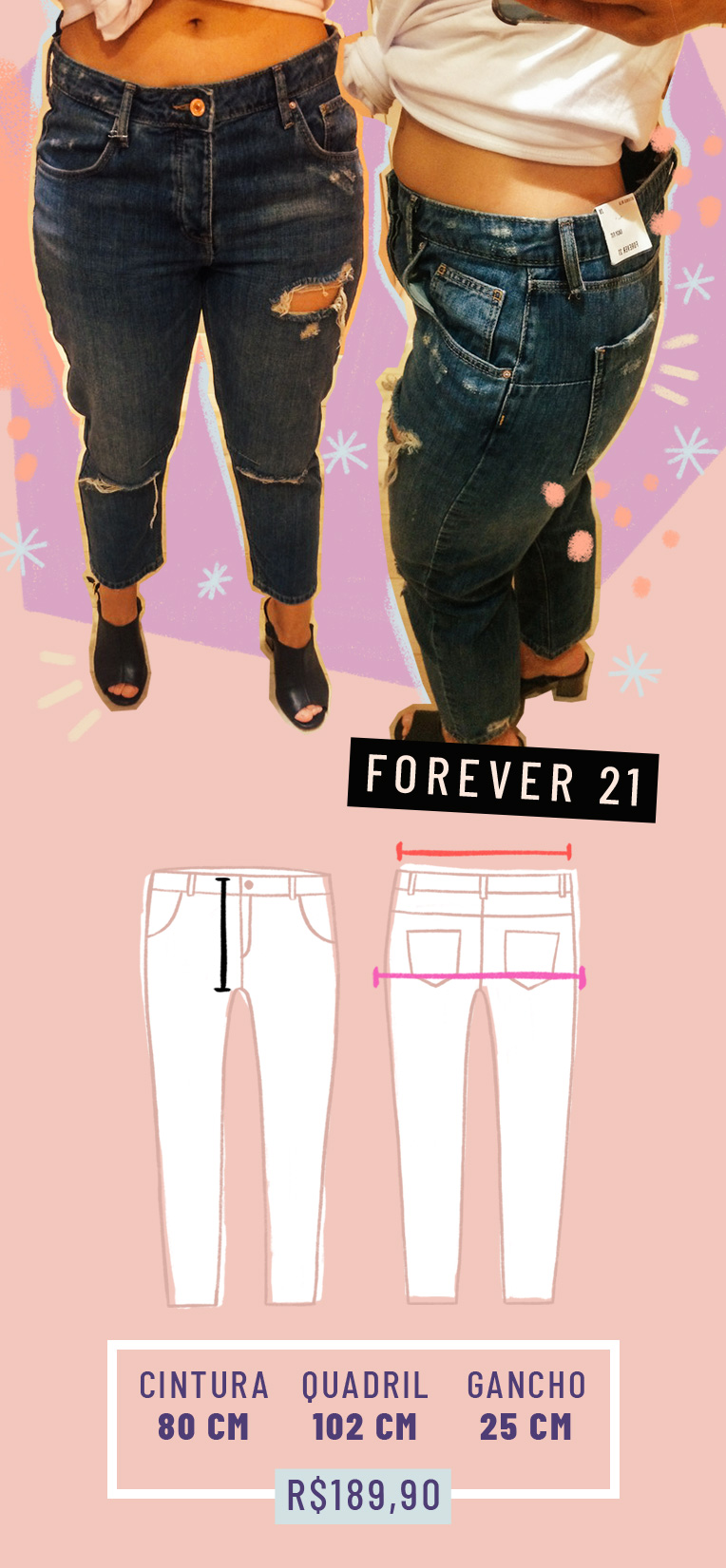 Calça jeans Forever 21