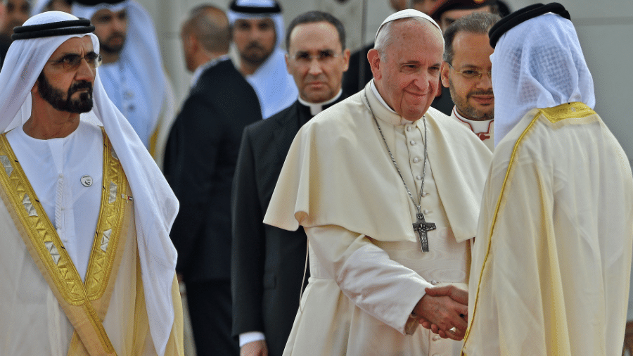 Papa Francisco foi o primeiro pontífice da história a celebrar uma missa em solo do Oriente Médio