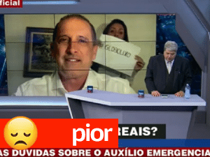 Datena reprisa 4 vezes protesto contra a Globo feito na casa de ministro