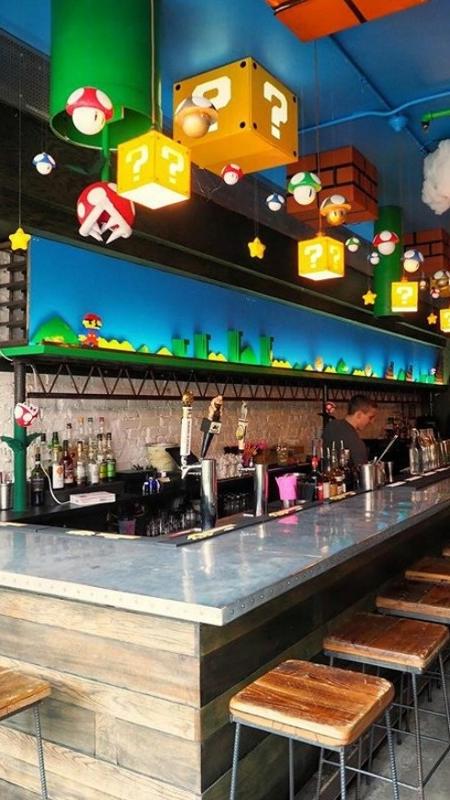 Bar tem como temática o game Super Mario - Reprodução