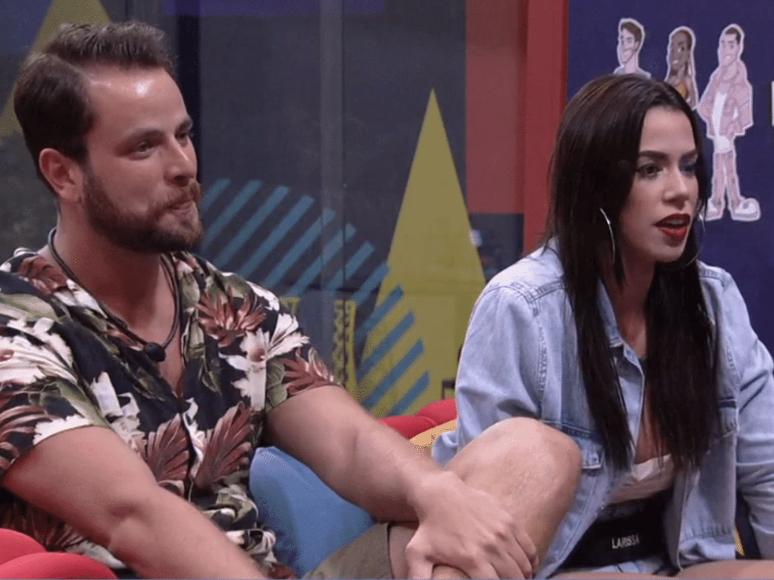 Larissa e Gustavo entram e votam em Brunna no paredão