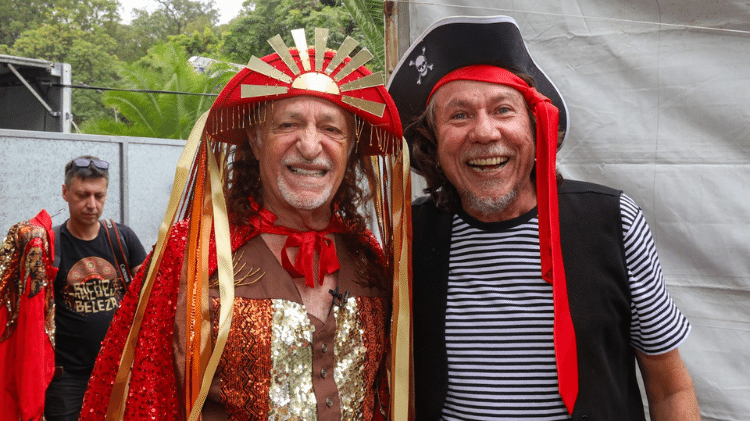 Alceu Valença e Lenine no Bloco Bicho Maluco Beleza, no Ibirapuera