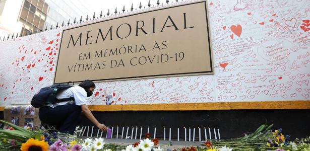 Memorial às vítimas da Covid, em SP