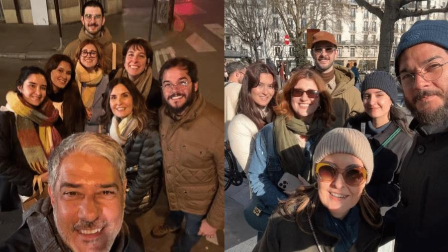 Fátima Bernardes e William Bonner curtem viagem com seus cônjuges e filhos - Reproodução/Instagram @natashadantasb e @tulio.gadelha