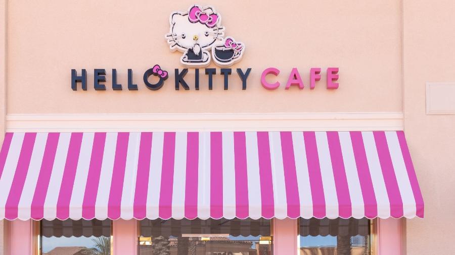 Fachada do Hello Kitty Gran Café, em Irvine, na Califórnia - Reprodução/Instagram