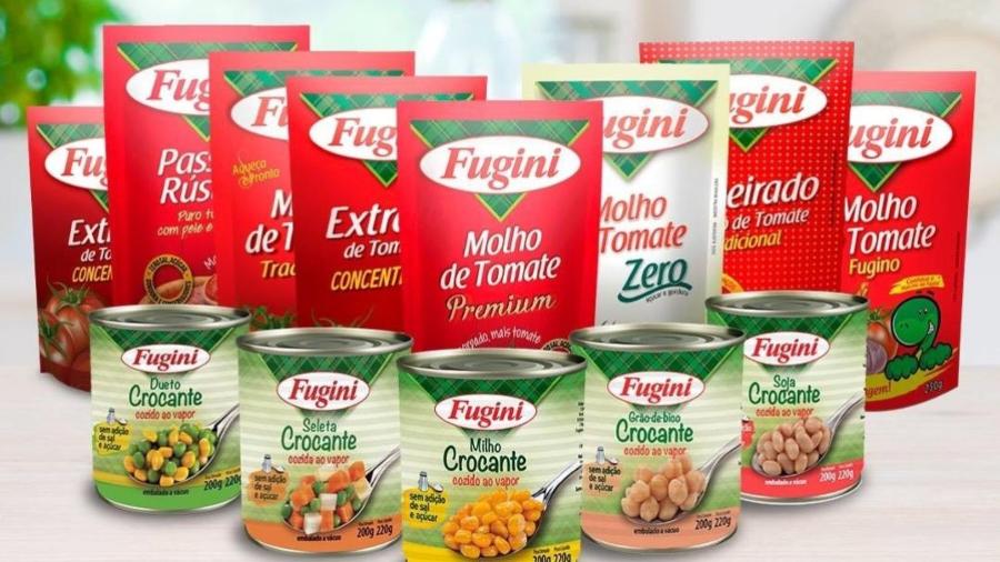 Produtos da Fugini Alimentos - Reprodução/Facebook/Fugini