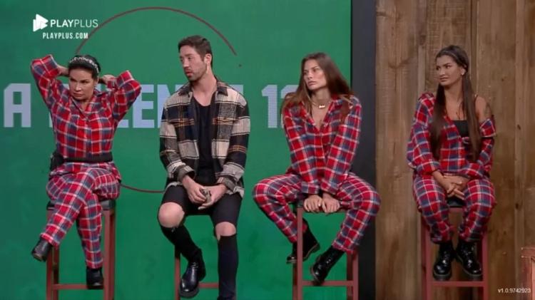 A Fazenda 2021: Solange, Rico, Dayane e Marina estão na 11ª roça - Reprodução/Playplus - Reprodução/Playplus