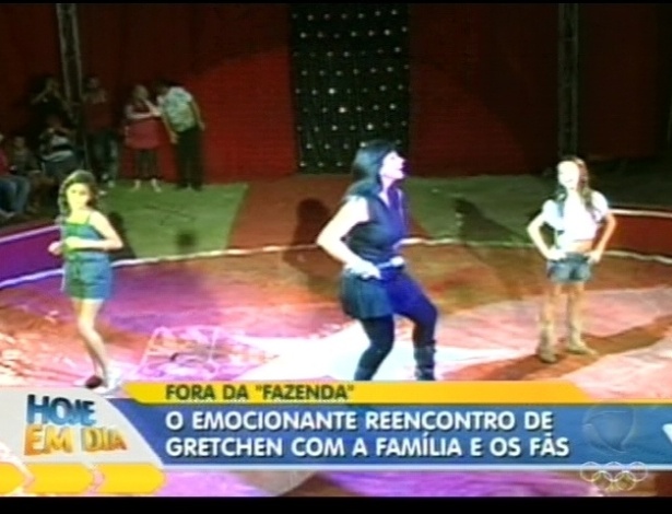 "Hoje em Dia" mostra o primeiro show de Gretchen após "A Fazenda 5" (13/7/12)