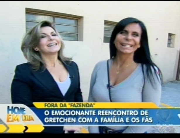 Record acompanha volta de Gretchen a Pernambuco (13/7/12)