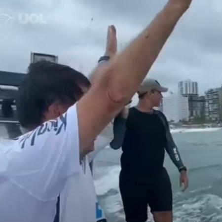 Bolsonaro passou o ano novo no Guarujá - Reprodução/Facebook @jairbolsonaro