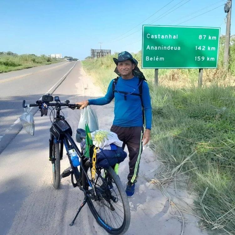 O triatleta George Silva estava ao final de uma expedição para cruzar o Brasil de bicicleta, do Sul ao Norte
