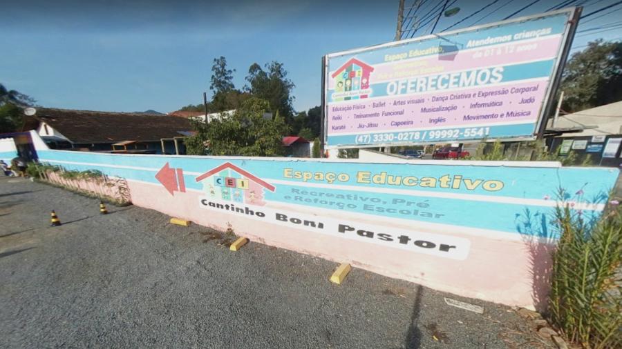 Creche Cantinho Bom Pastor, em Blumenau, Santa Catarina - Reprodução/GoogleMaps