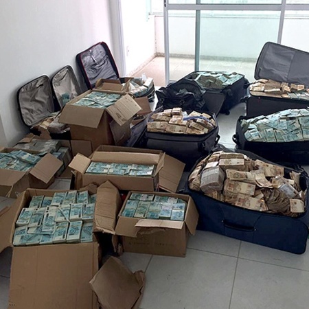 Malas de dinheiro em endereço atribuído a Geddel Vieira Lima em Salvador - Divulgação