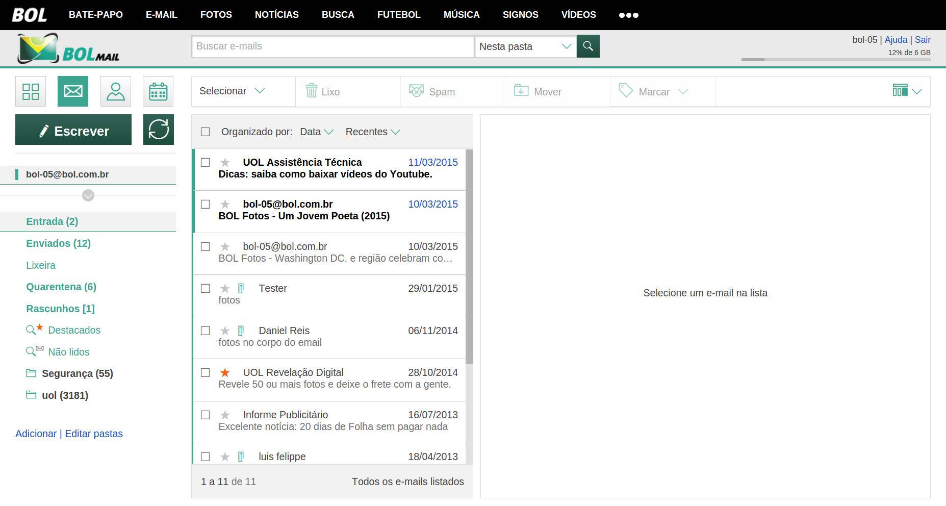 Bem-vindo ao BOL Mail