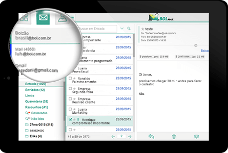 Bem-vindo ao BOL Mail
