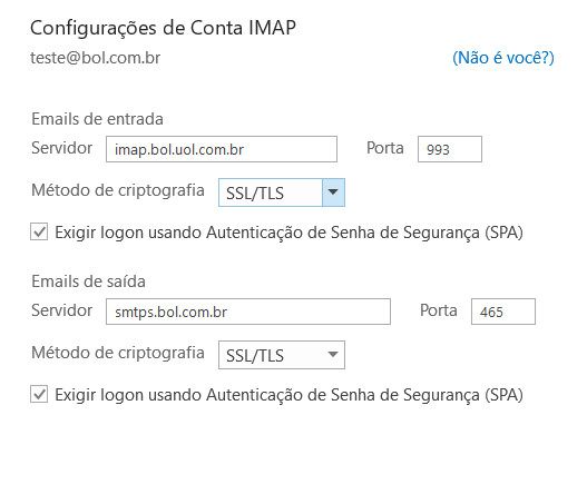 Como Configurar Conta de e-mail UOL HOST na Plataforma 