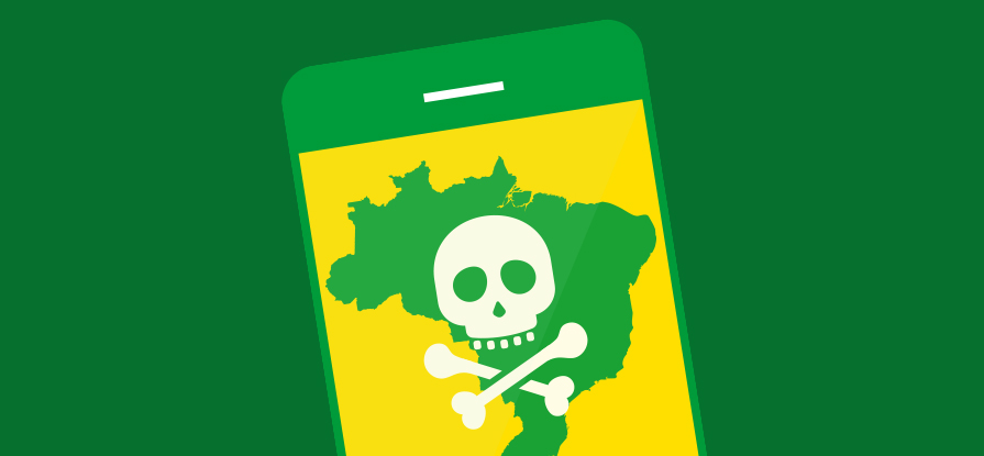 Brasil é uma das maiores vítimas do mundo de vírus de celular