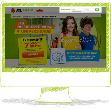 Faça seu login no UOL Enem.